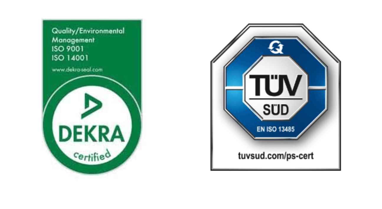 Logos von Dekra und Tüv